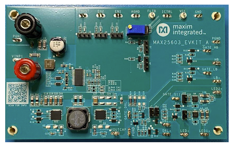MAX25603EVKIT:Board Photo