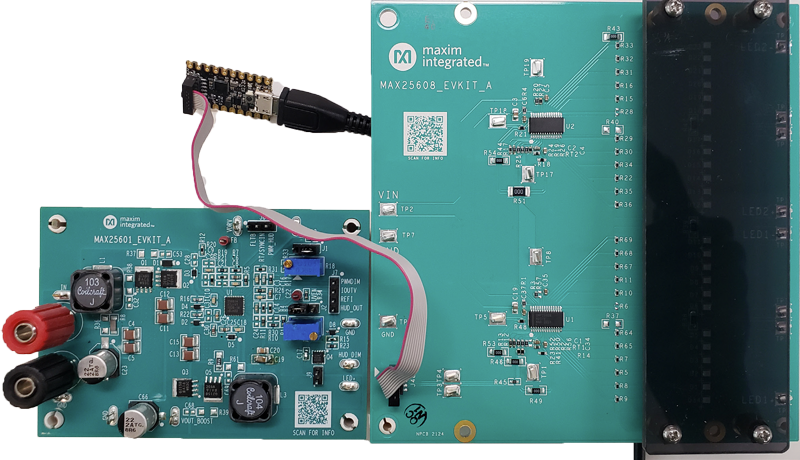 MAX25608EVSYS: Board Photo