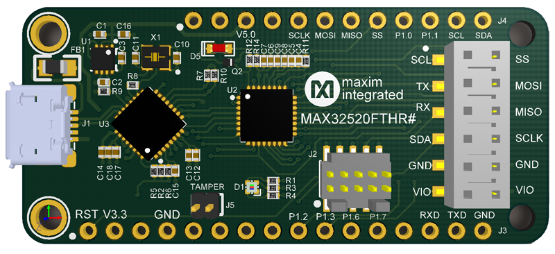 MAX32520FTHR: Board Photo