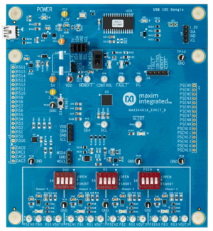MAX34461A EVKIT Top View