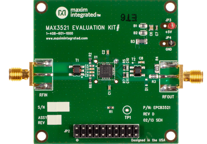 MAX3521EVKIT: Board Photo