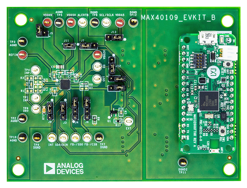 MAX40109EVKIT Board Photo - Top View