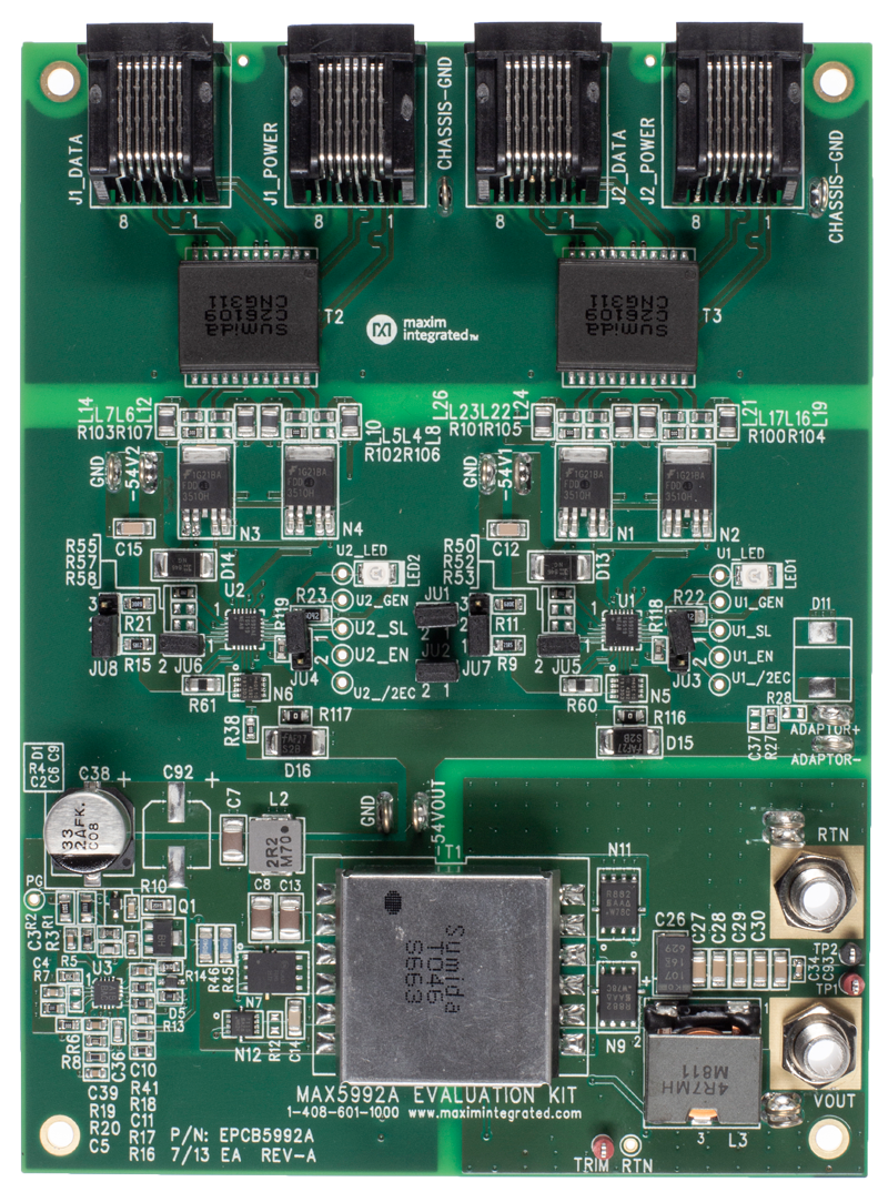 MAX5992AEVKIT: Board Photo