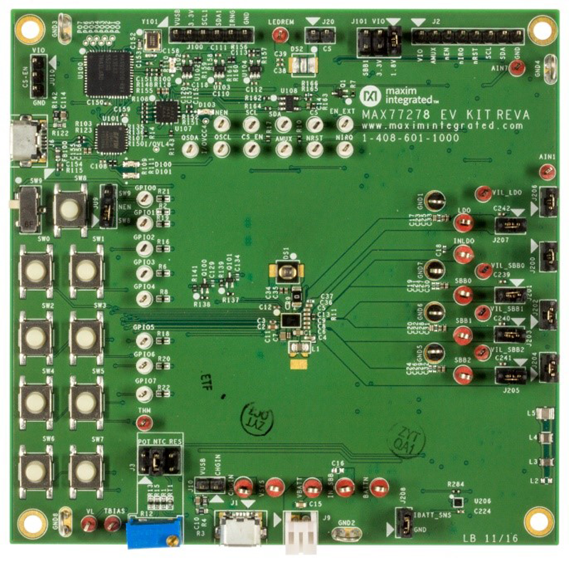 MAX77278EVKIT: Board Photo