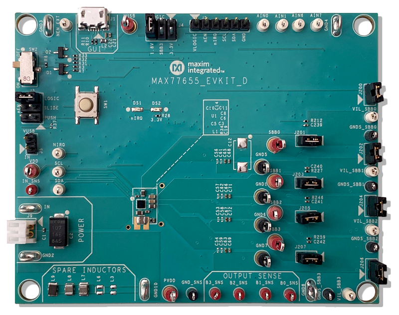 MAX77655EVKIT: Board Photo