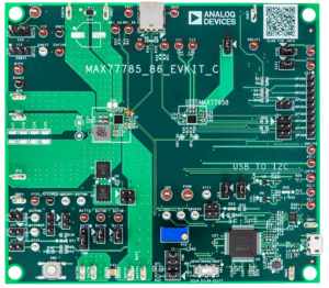 MAX77785EVKIT/MAX77786EVKIT Top View