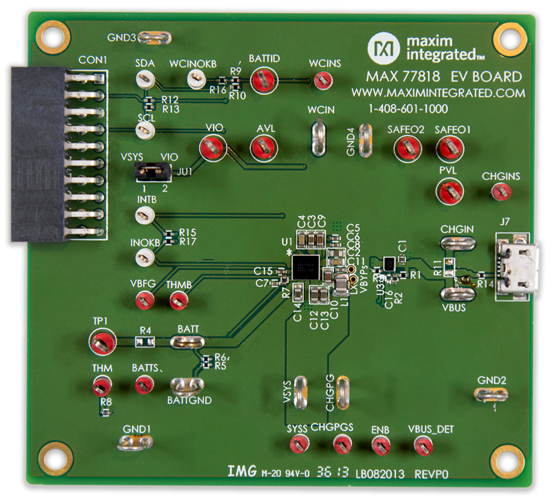 MAX77818EVSYS: Board Photo
