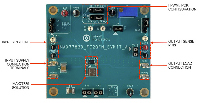 MAX77839QEVKIT: Board Photo
