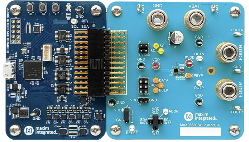 MAX98380EVSYS: Board Photo