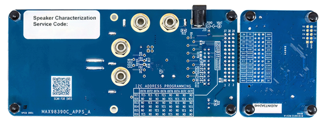 MAX98390EVSYS - Bottom View