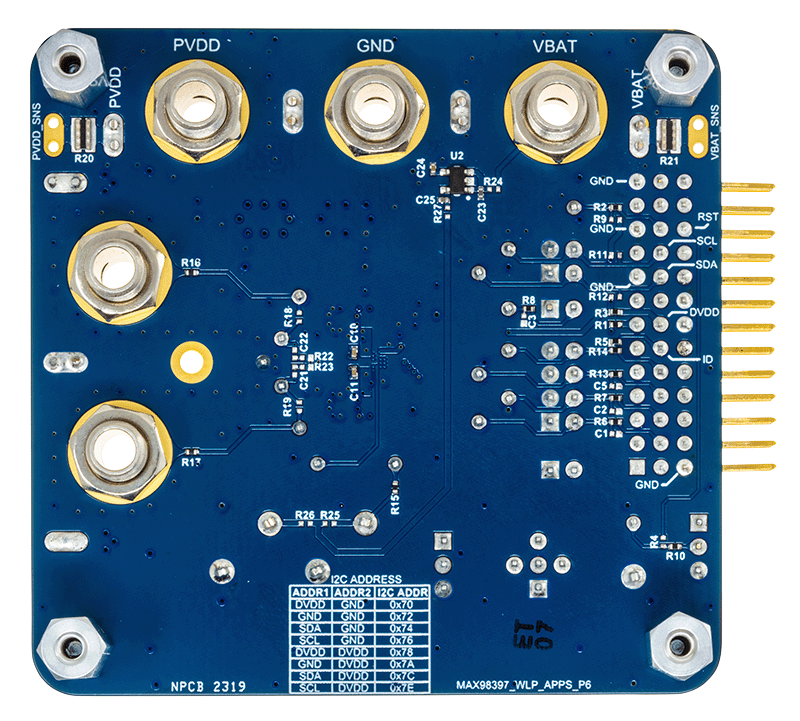 MAX98397EVKIT Board Photo Bottom