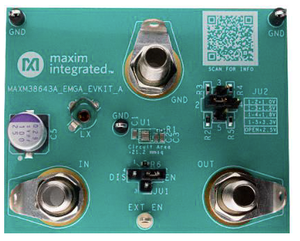 MAXM38643AEVK-EMGA: Board Photo