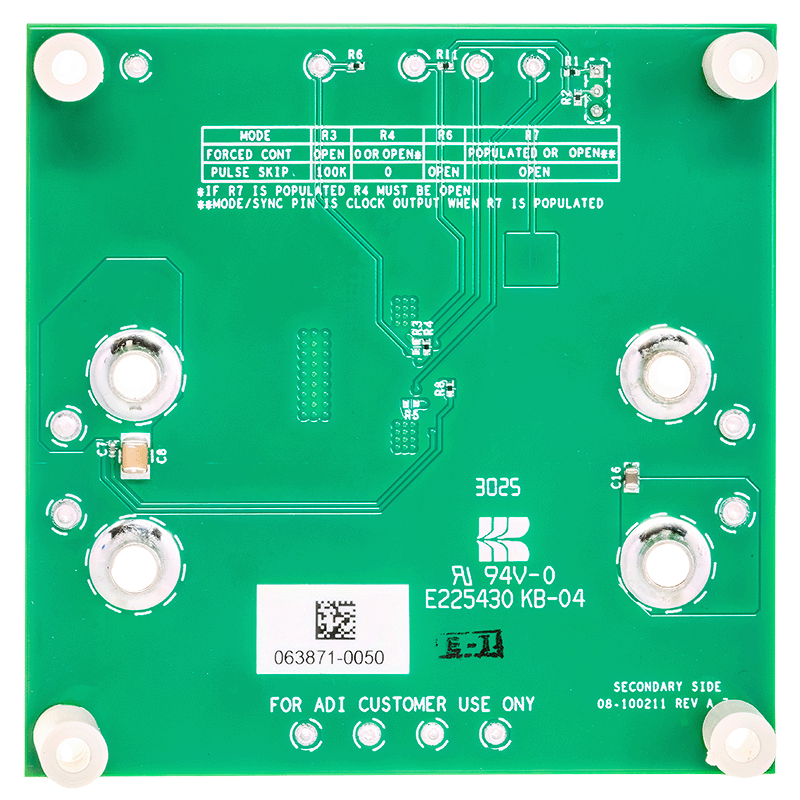 EVAL-RHP50000-CSLZ Board Photo Bottom View