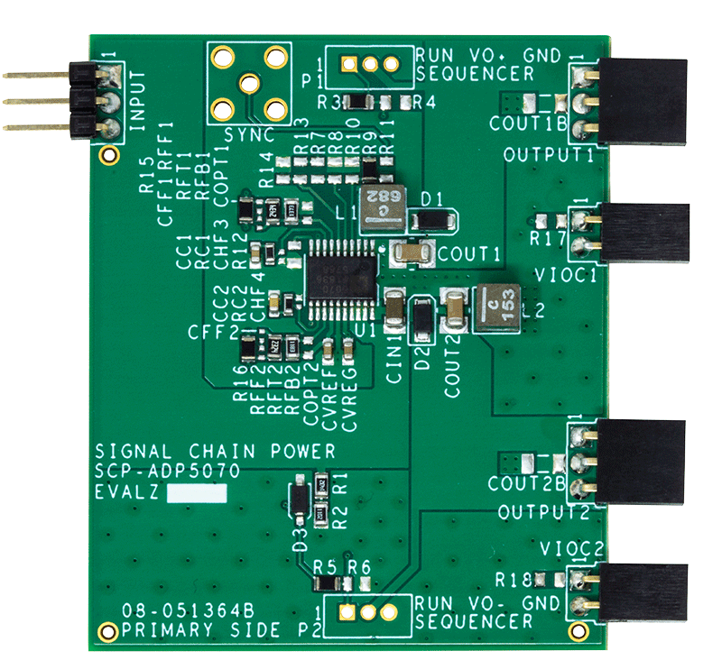 ADP5070 Evaluation Board - Top View