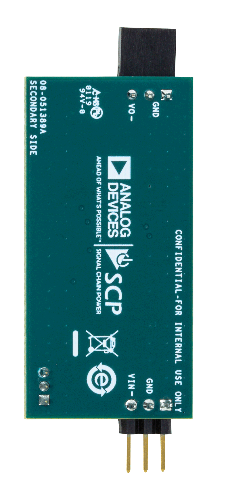 ADP7182 Evaluation Board - Bottom View