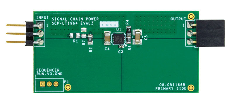 LT1964 Signal Chain Evaluation Board - Top View