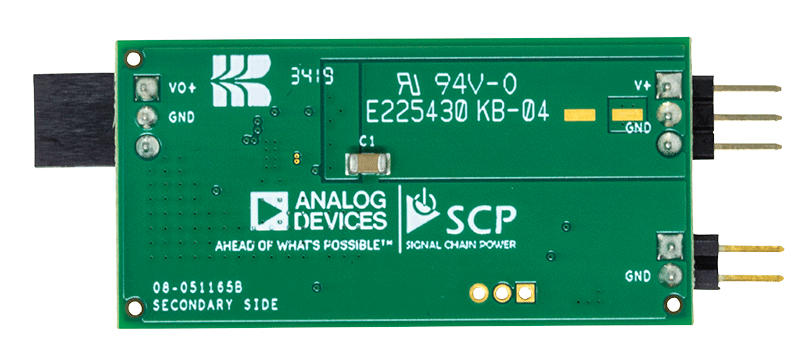 LT3045-1 Signal Chain Evaluation Board - Bottom View