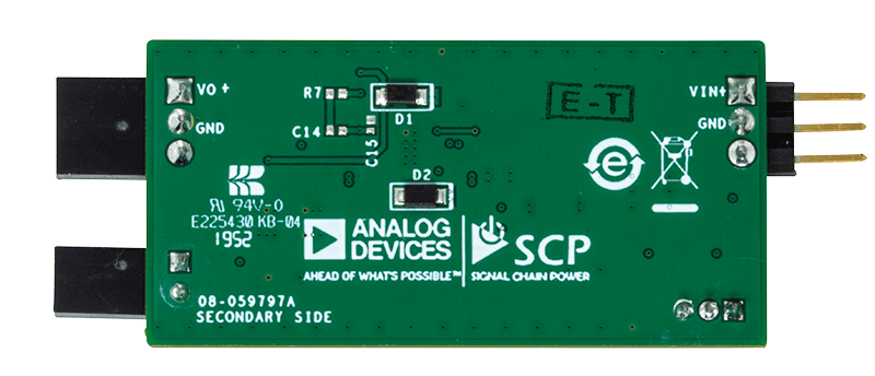 LTC3114 Signal Chain Evaluation Board - Bottom View