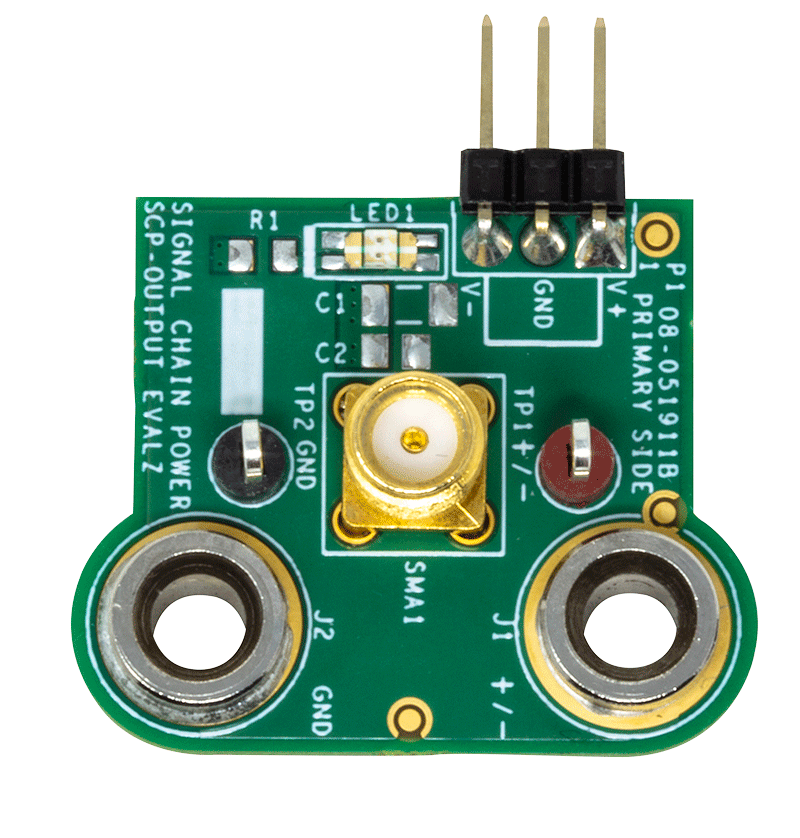 Signal Chain Power Connection Hardware - Top View