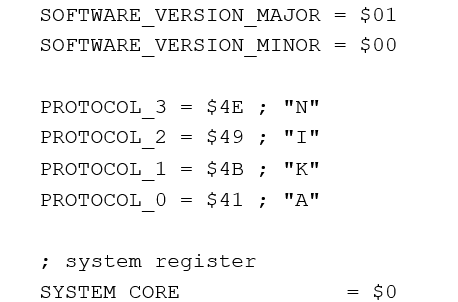 Figure 8. Firmware Source Code – Definition of Constant Values