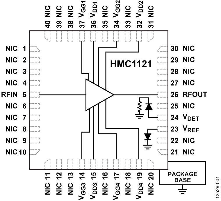 HMC1121 Functional Block Diagram