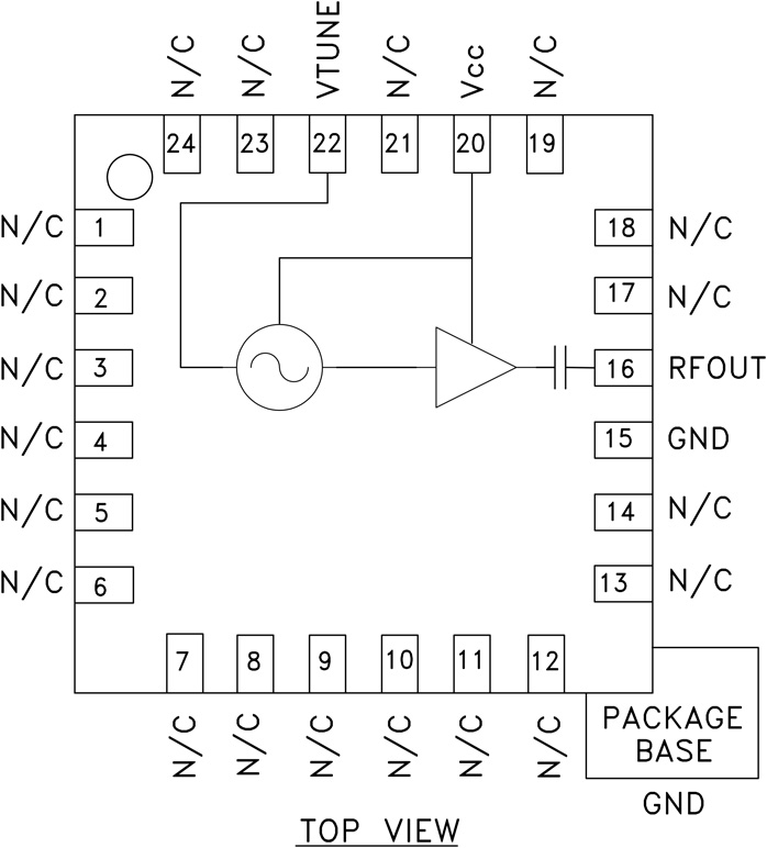 HMC389 Functional Block Diagram