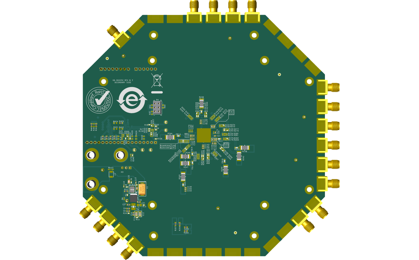 HMC7043B Bottom Evaluation Board