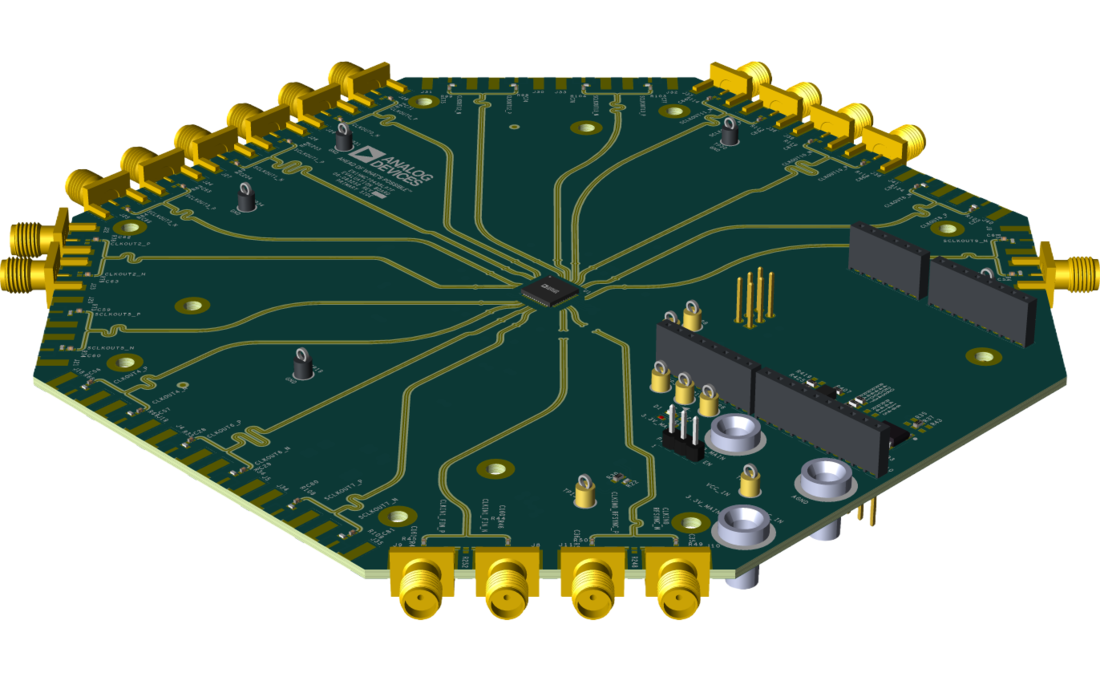 HMC7043B Top Angle Evaluation Board
