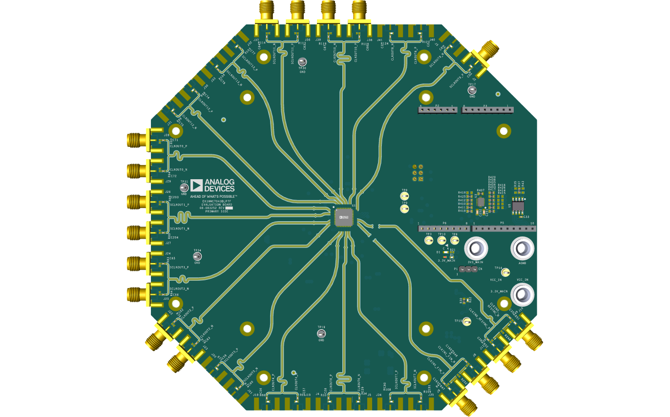HMC7043B Top Evaluation Board