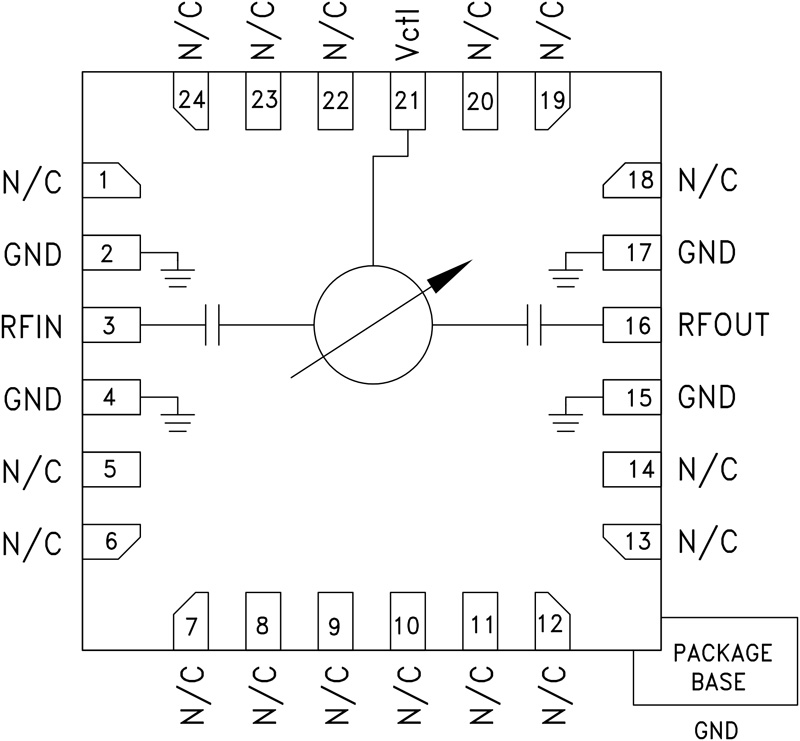 HMC929 Functional Block Diagram