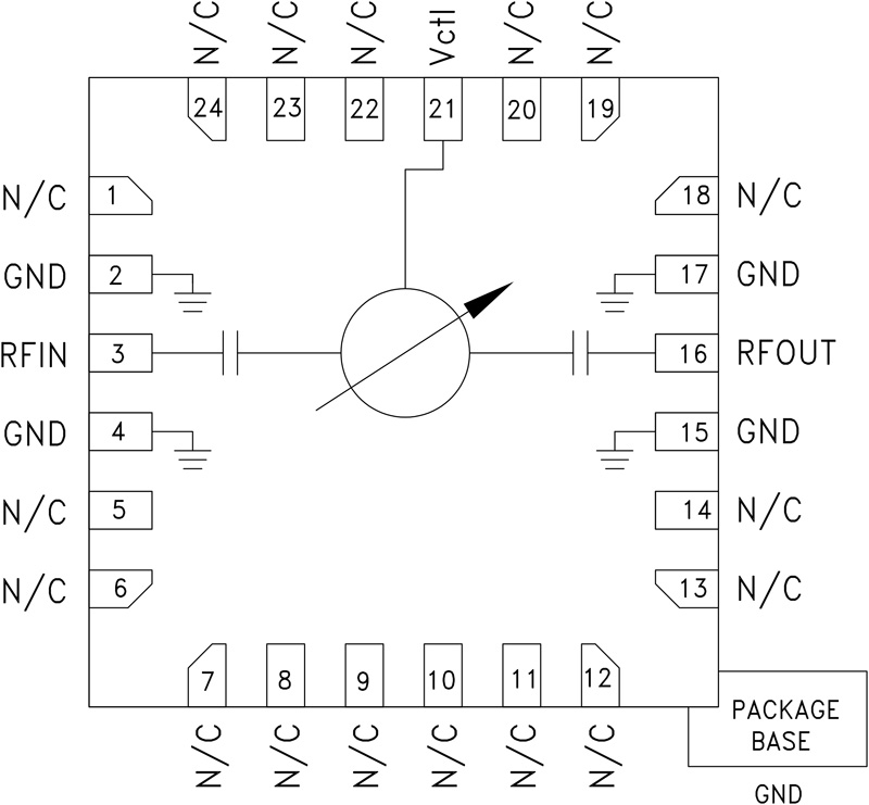 HMC932 Functional Block Diagram