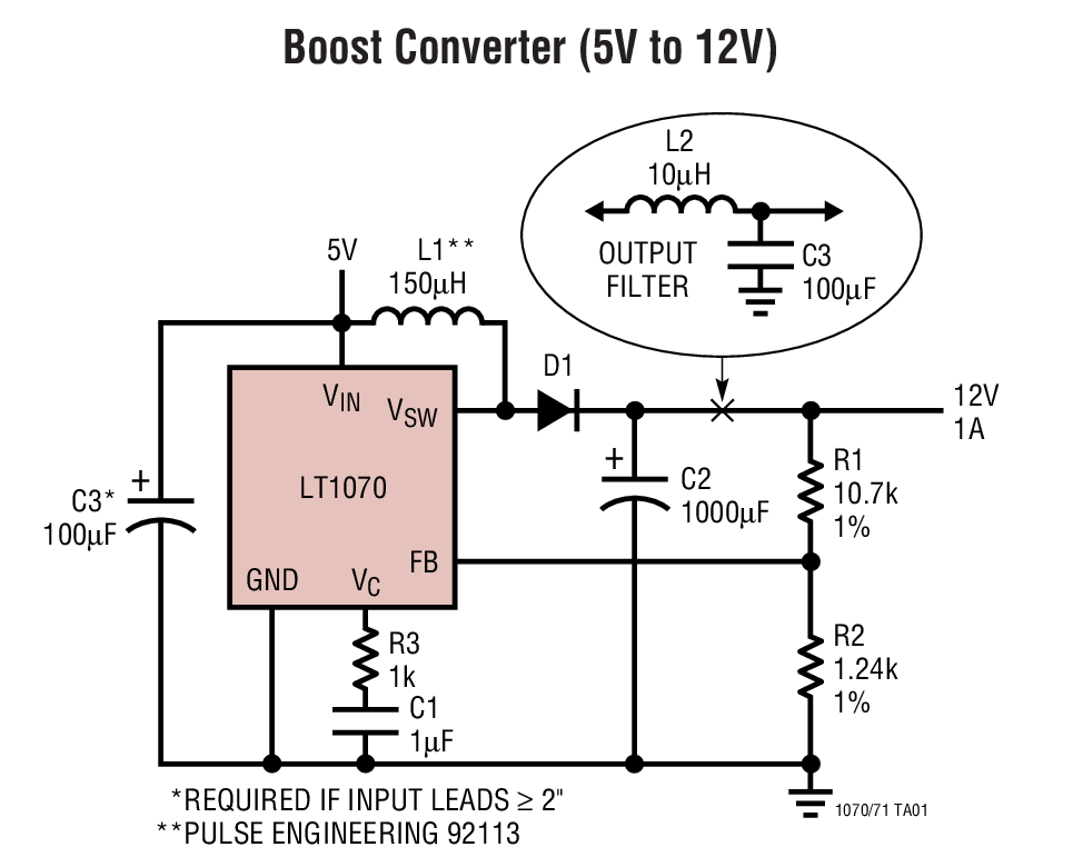Boost Converter (5V to 12V)