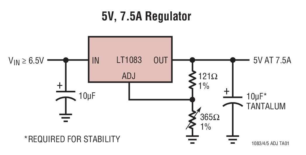 5V, 7.5A Regulator
