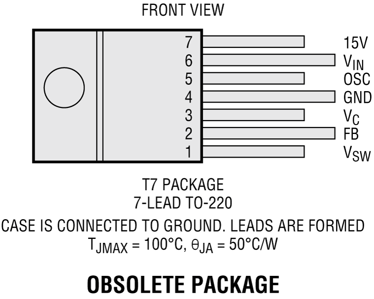 LT1103 Pin Configuration