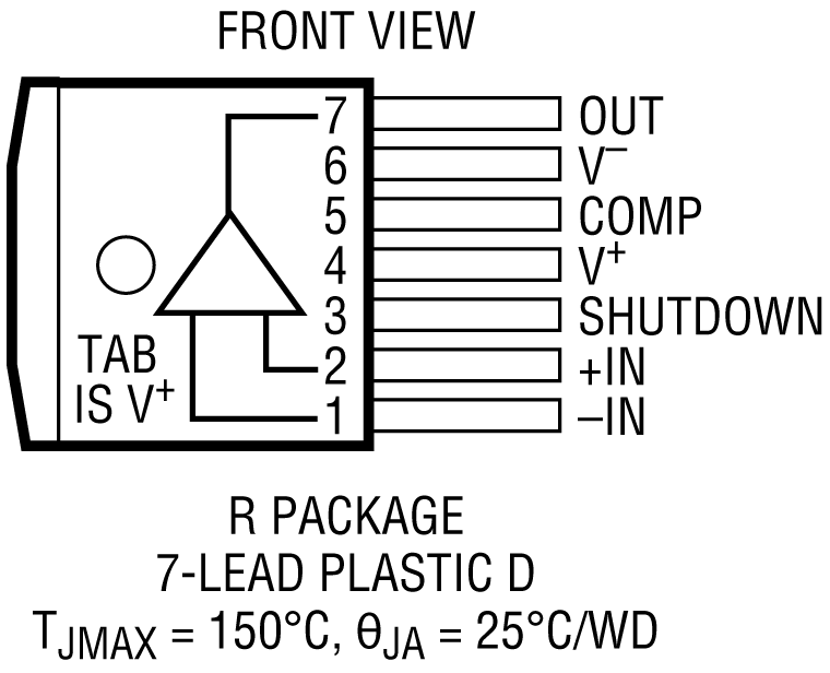 LT1210 Pin Configuration