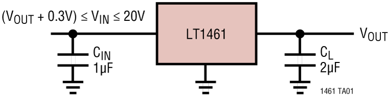 LT1461 Application Circuit