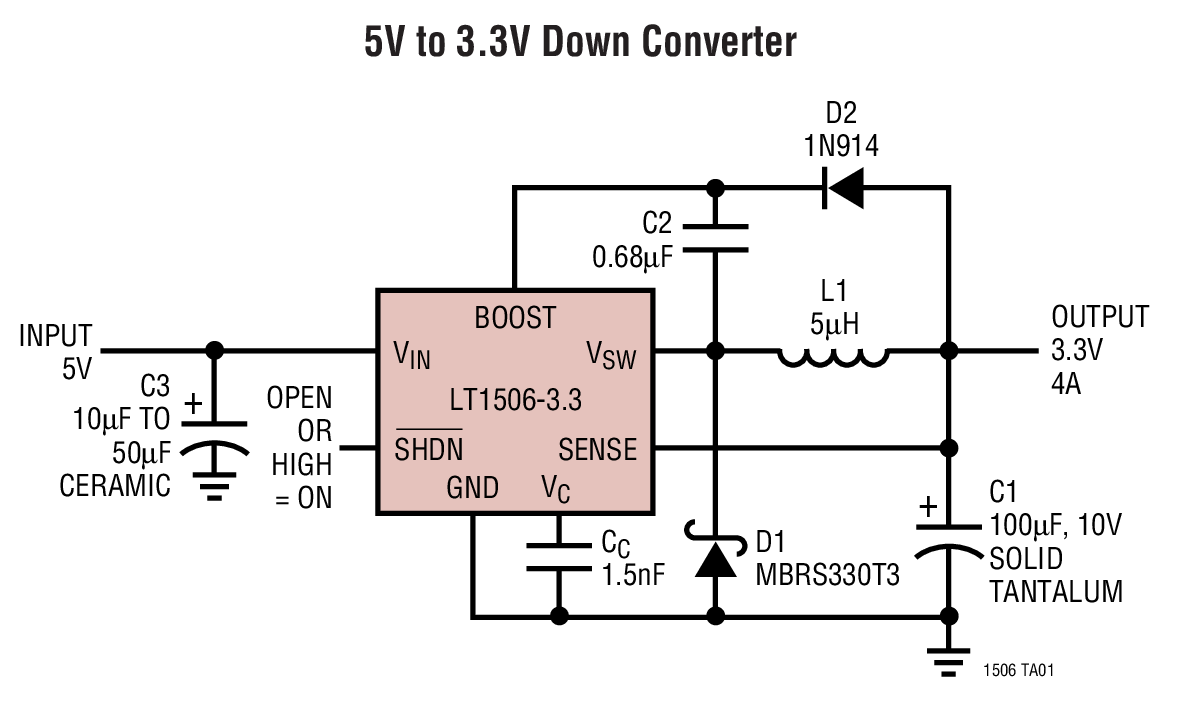 5V to 3.3V Down Converter