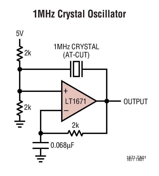 1MHz Crystal Oscillator