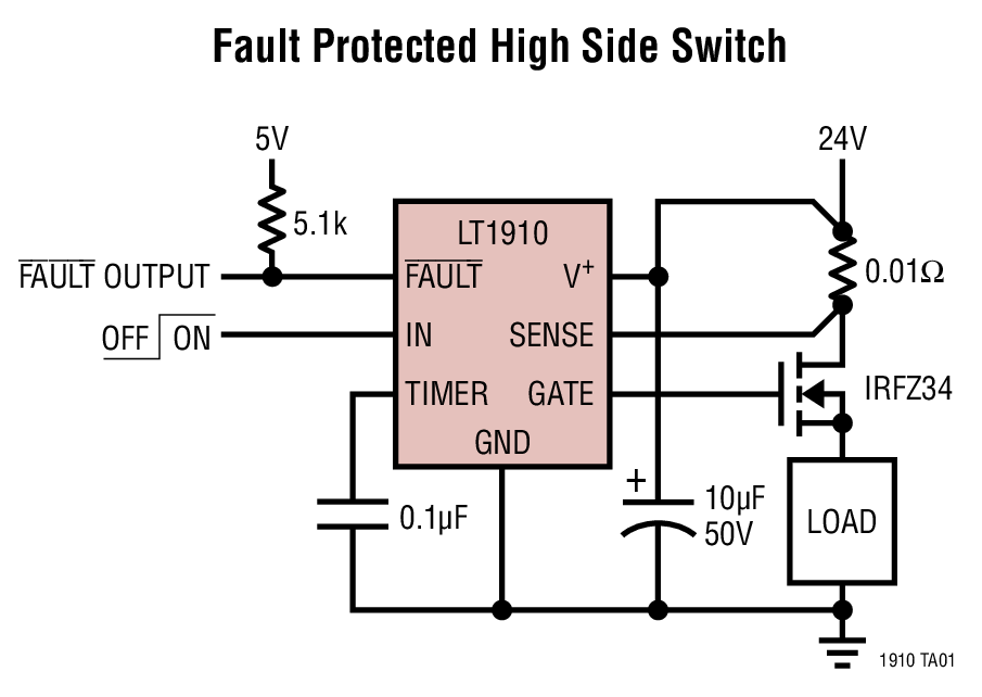 Fault Protected High Side Switch