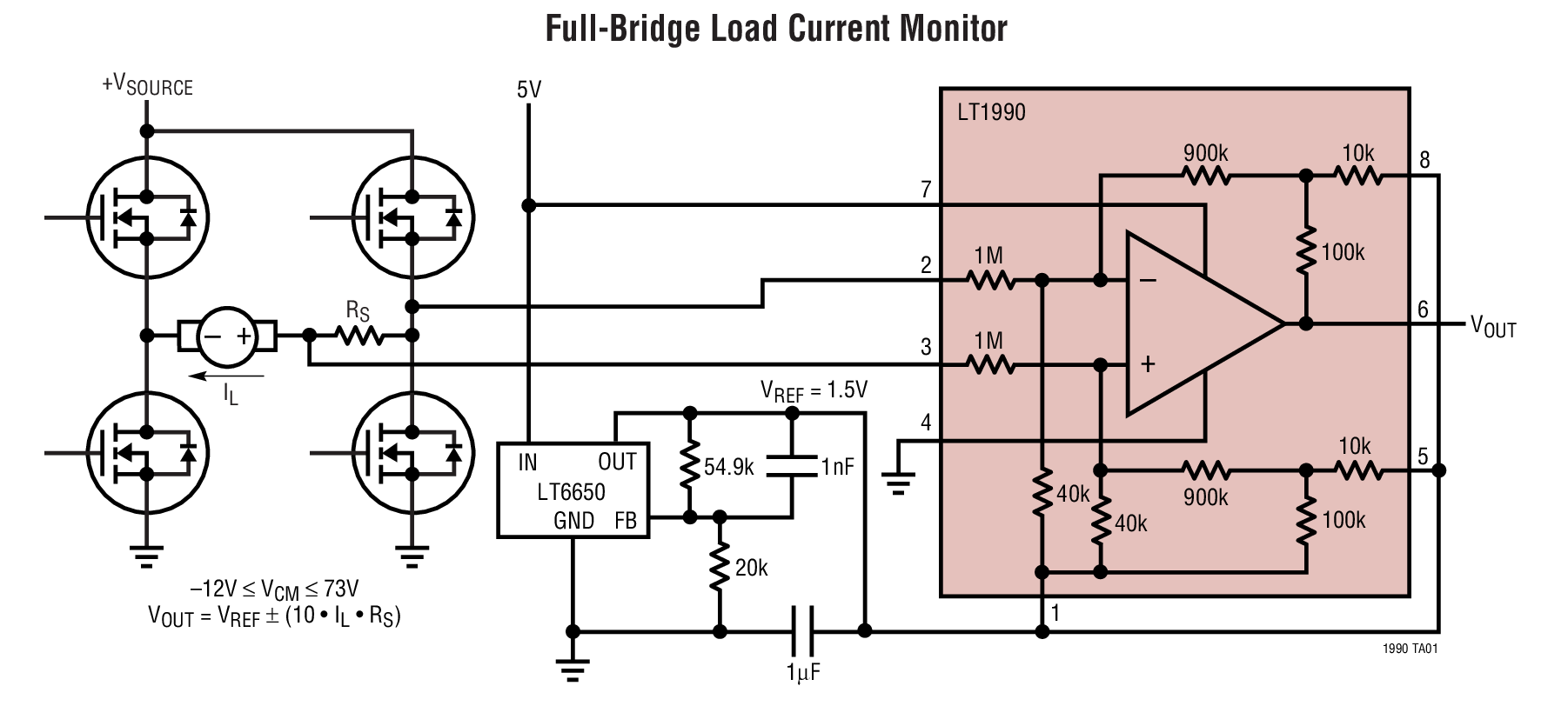 Full-Bridge Load Current Monitor