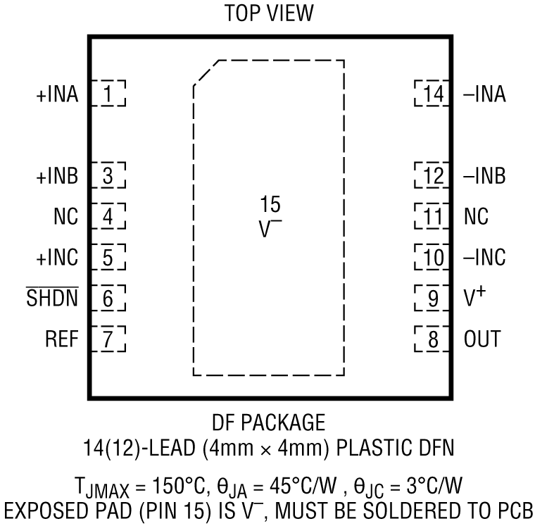 LT1997-2 Pin Configuration