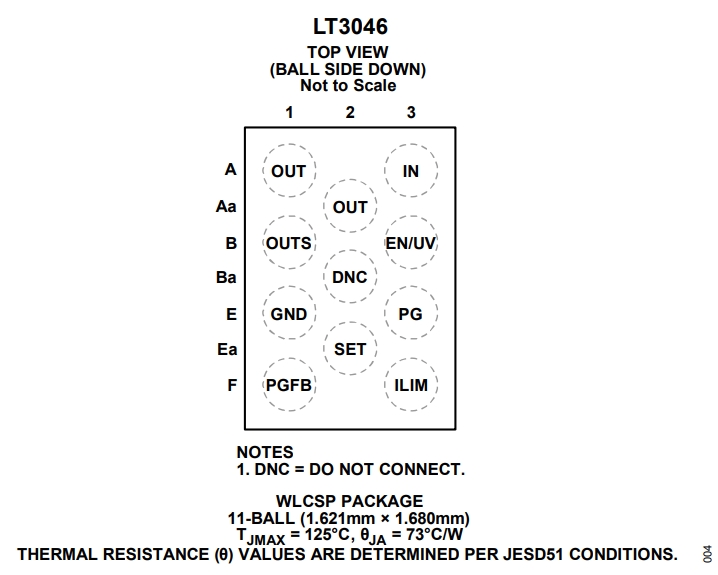 LT3046 Pin Configuration