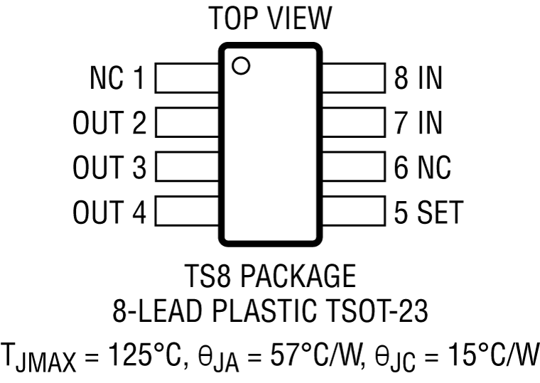 TS8 PACKAGE 8-LEAD PLASTIC TSOT-23