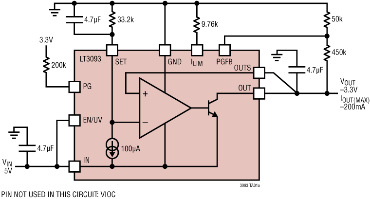 LT3093 Application Circuit