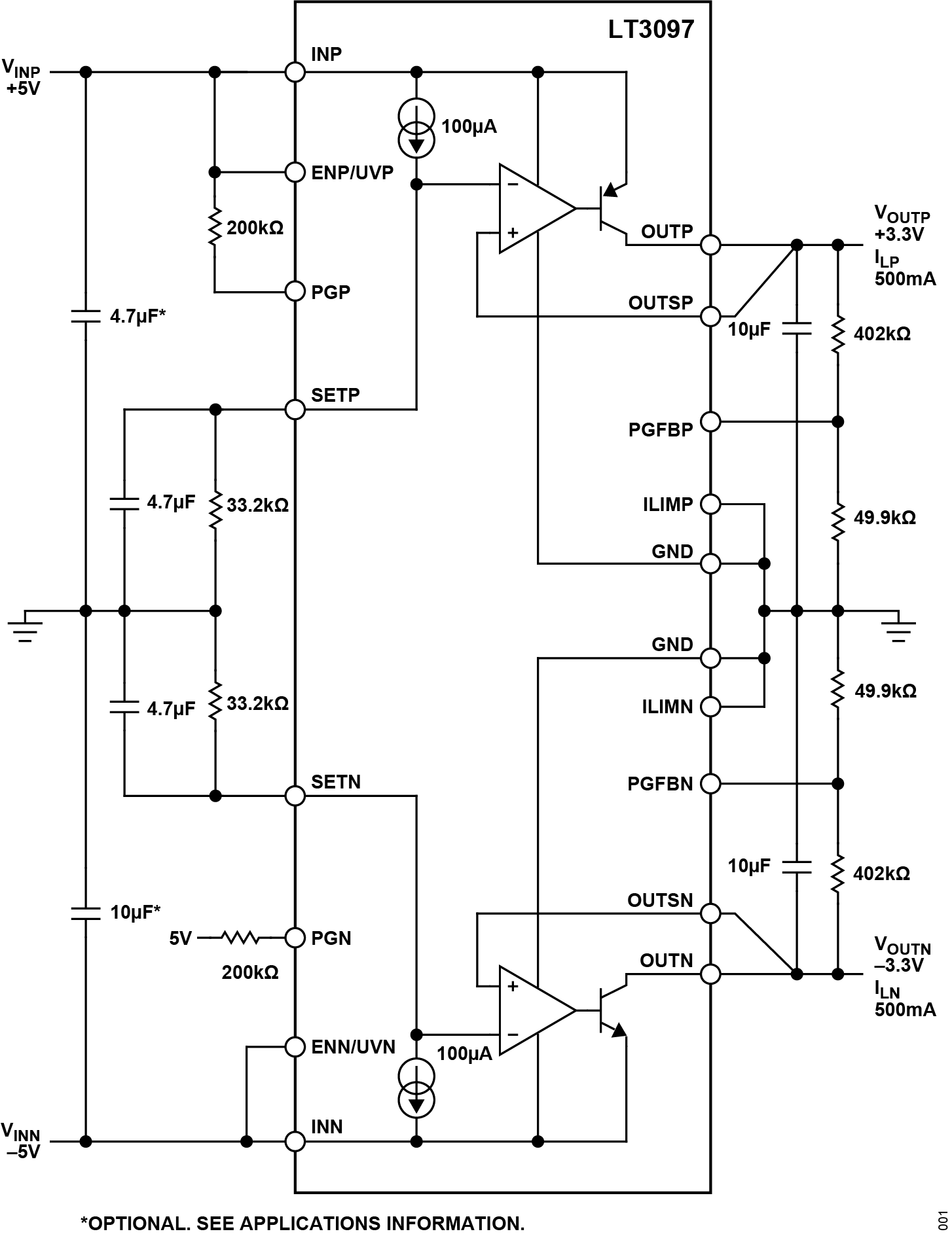 LT3097 Application Circuit