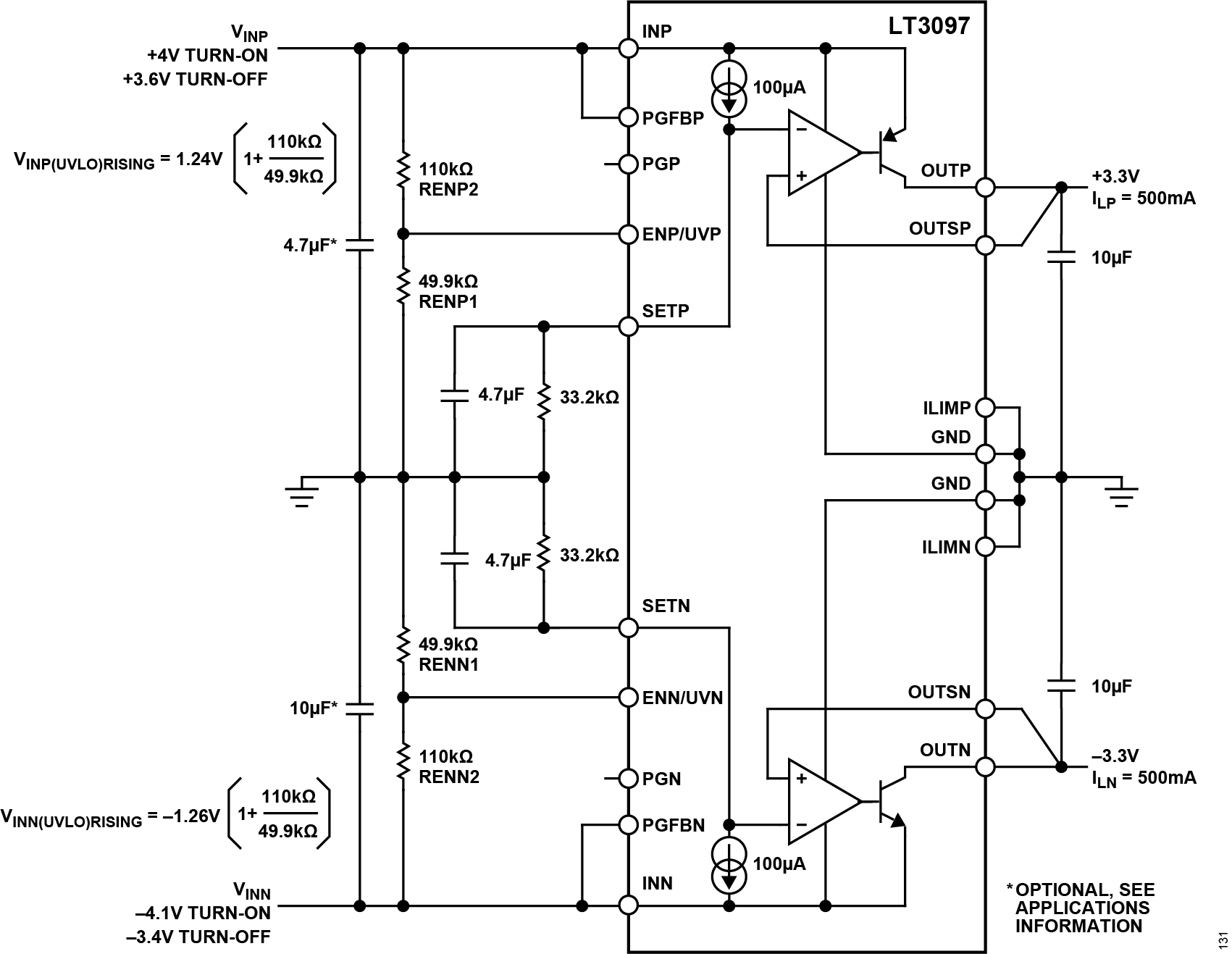 LT3097 Application Circuit