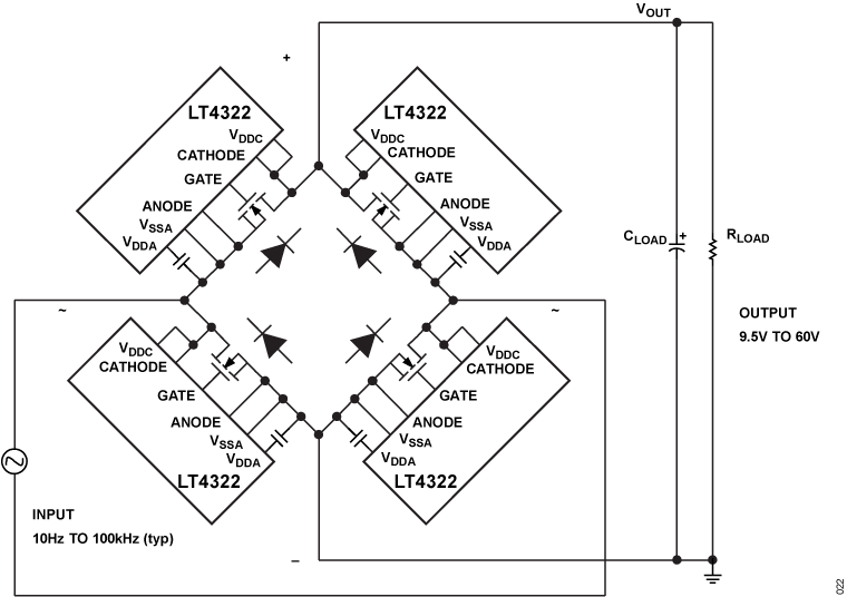 LT4322 Application Circuit