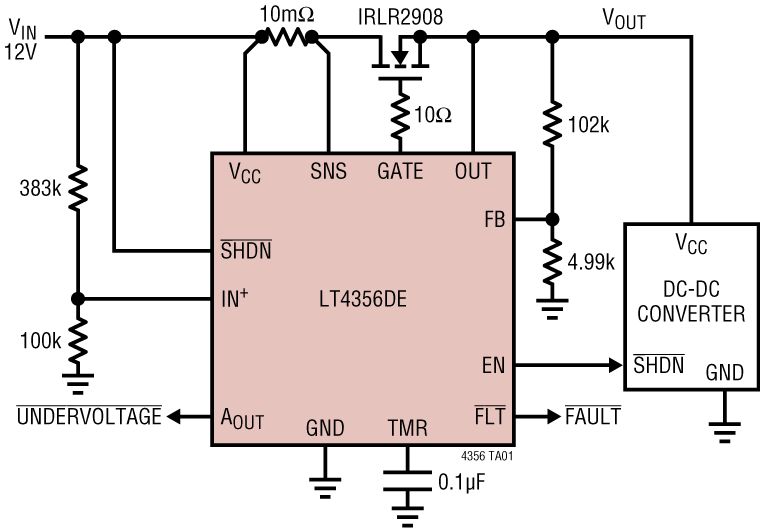 LT4356-1-4356-2 Application Circuit