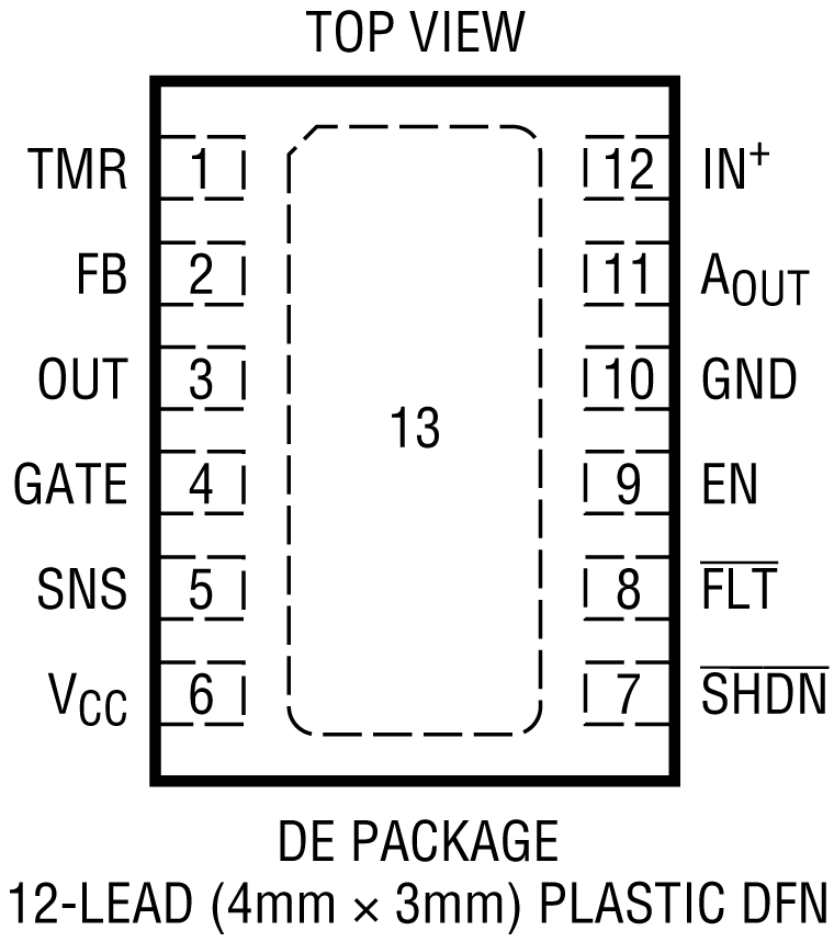 LT4356-1-4356-2 Pin configuration