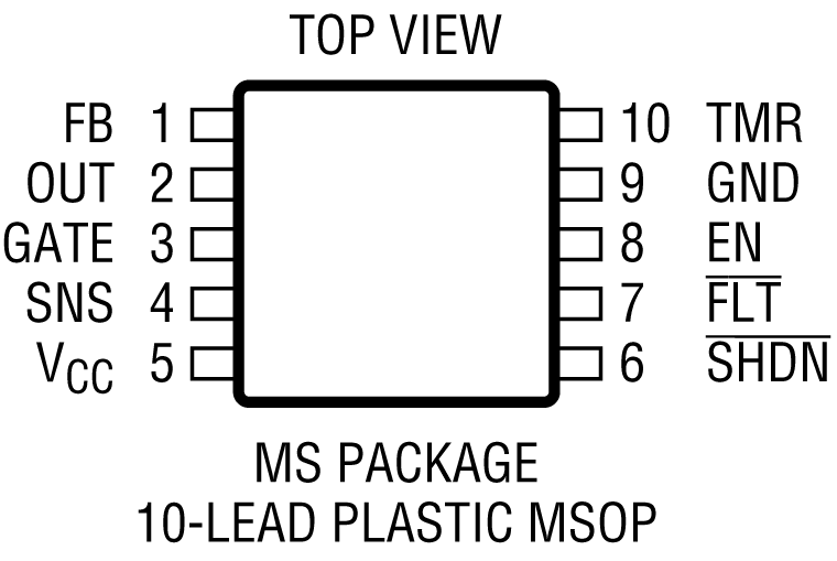 LT4356-1-4356-2 Pin Configuration